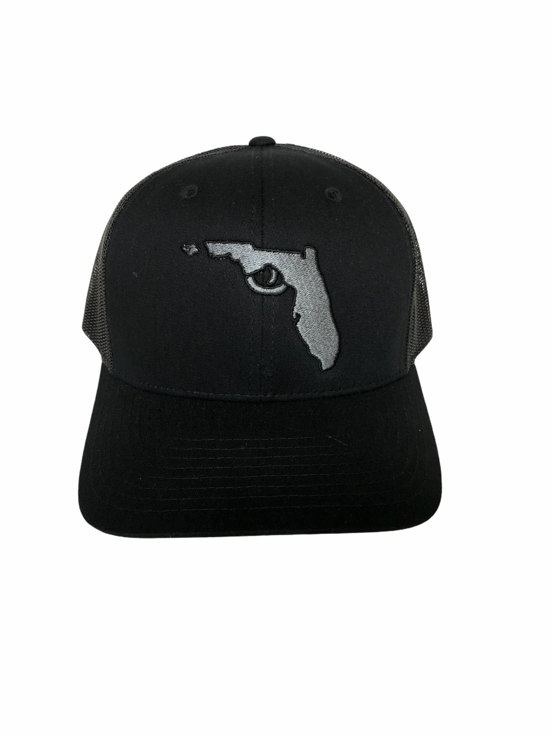 Black & Silver Florida Gun Hat