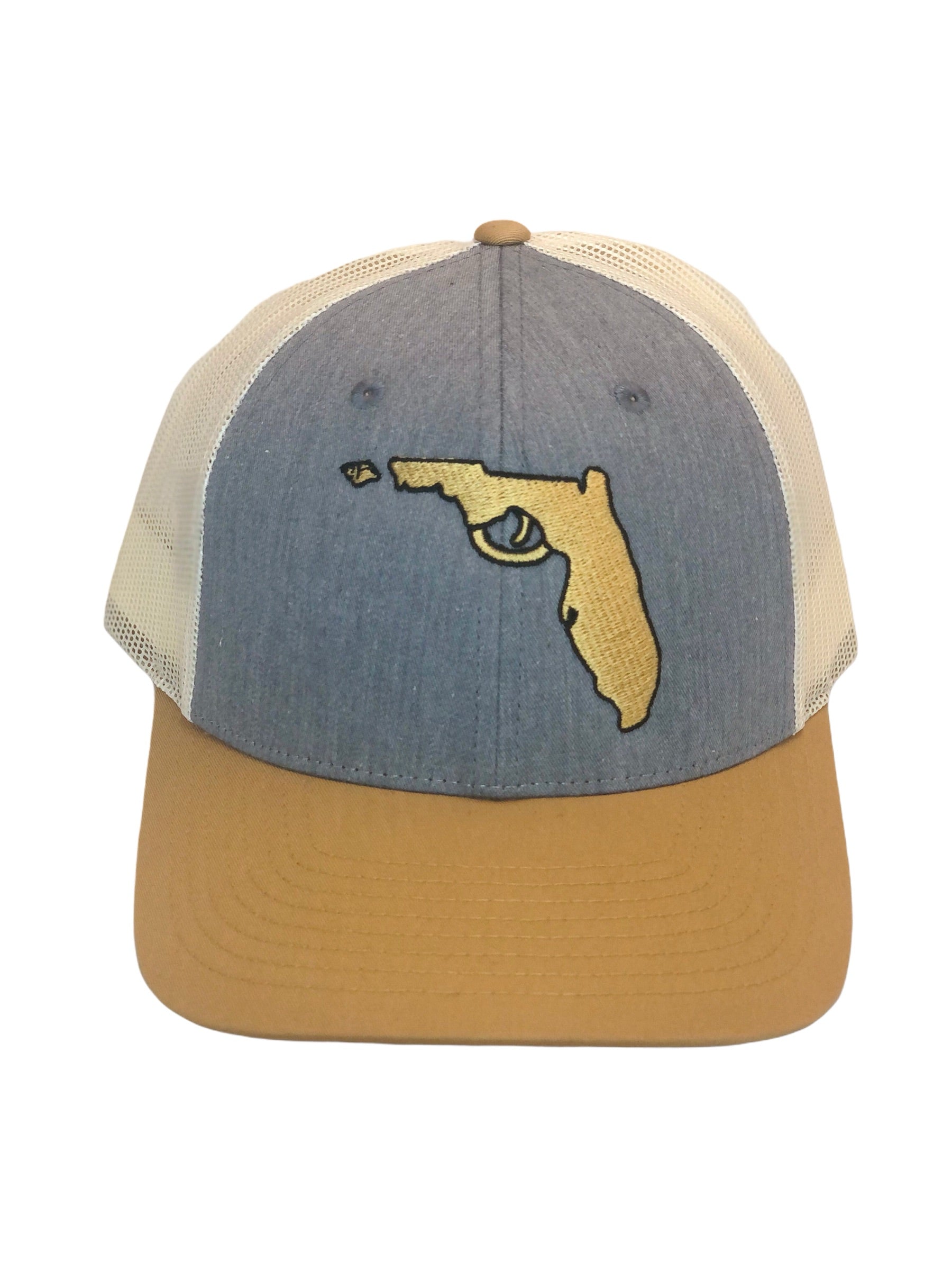 gold and gray florida gun hat